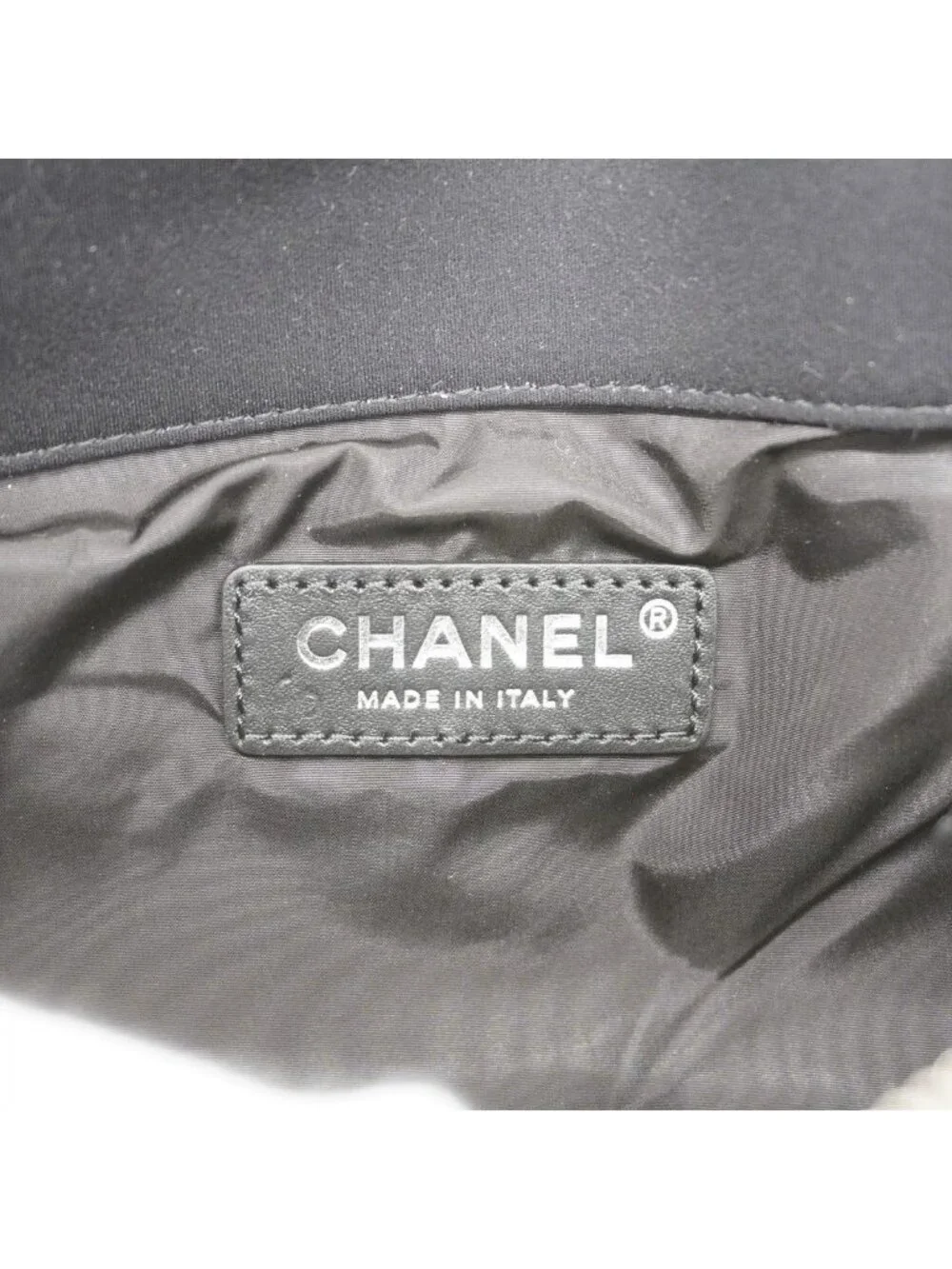 Chanel Waist Bag Jersey Black Silver - Picture 5 of 7